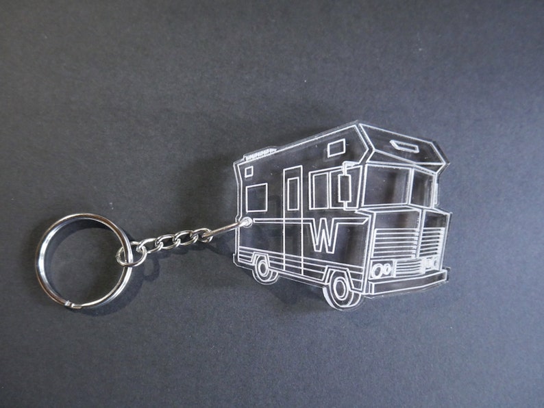 Vintage Winnebago RV Camper Key Chain back pack luggage tag small gift