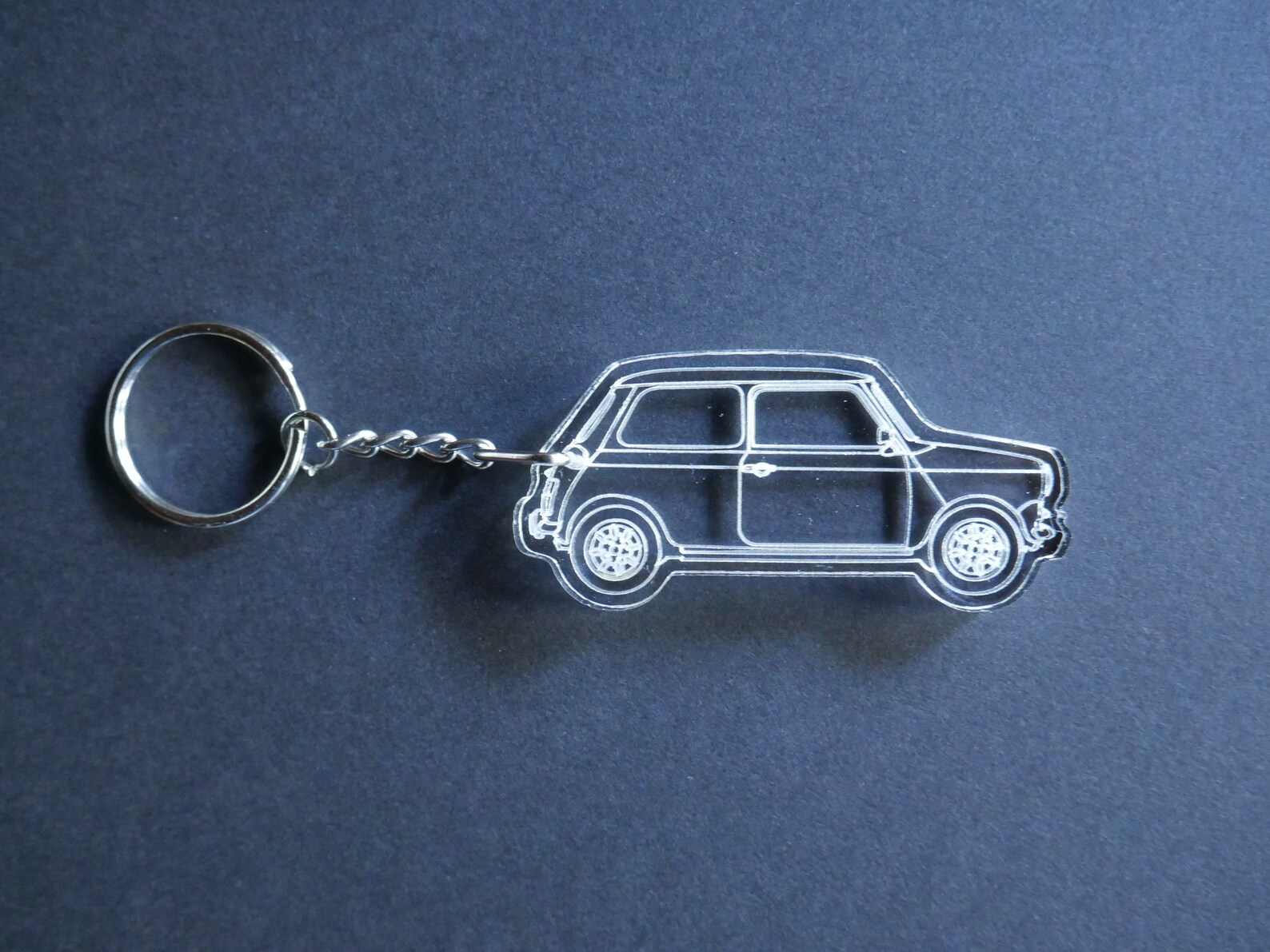 My Design of a Vintage Classic Mini Cooper Keychain Key Chain Etsy