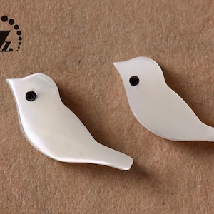 Mother of Pearl smooth bird shape beads,white MOP,Black shell,Black MOP,Pink shell,Pink MOP,sea shell,shell beads,diy beads,6x15mm,10pcs