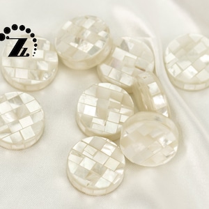 White Shell,Flat Smooth Coin Mosaic Beads,Grade AA,Natural White shell diamond bead,mosaic beads,white MOP, 6x20mm, 5pcs