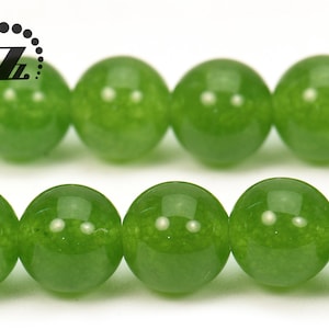 Malaysia Jade,15 inch full strand Olive Green malaysia jade smooth round beads 6mm 8mm 10mmfor Choice
