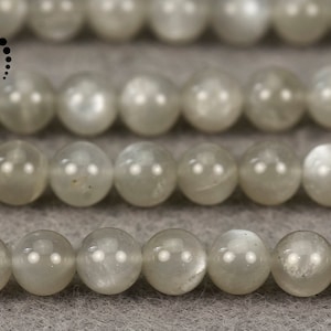 Grey Moonstone smooth round beads,Moonstone,Gray Moonstone,gemstone,diy beads,jewelry making,Grade A,6mm 8mm 10mm for choice,15&quot; full strand