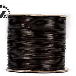 0.8mm Korean Waxed Cord,Waxed Polyester Cord,Braided Thread,jewelry making,For bracelets making,Craft Supplies,1 Roll,160 Meters