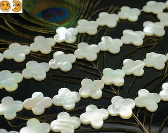 Grade AA white shell four leaf clover,MOP,Mother of Pearl,Natural,DIY,10mm 12mm 14mm 16mm 18mm 20mm for choice,15” Full Strand