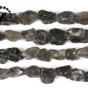 Smoky Quartz,Cut Nugget beads,nugget beads,Chunky Nugget,Genuine,Natural,diy,8-15x15-21mm,15&quot; full strand