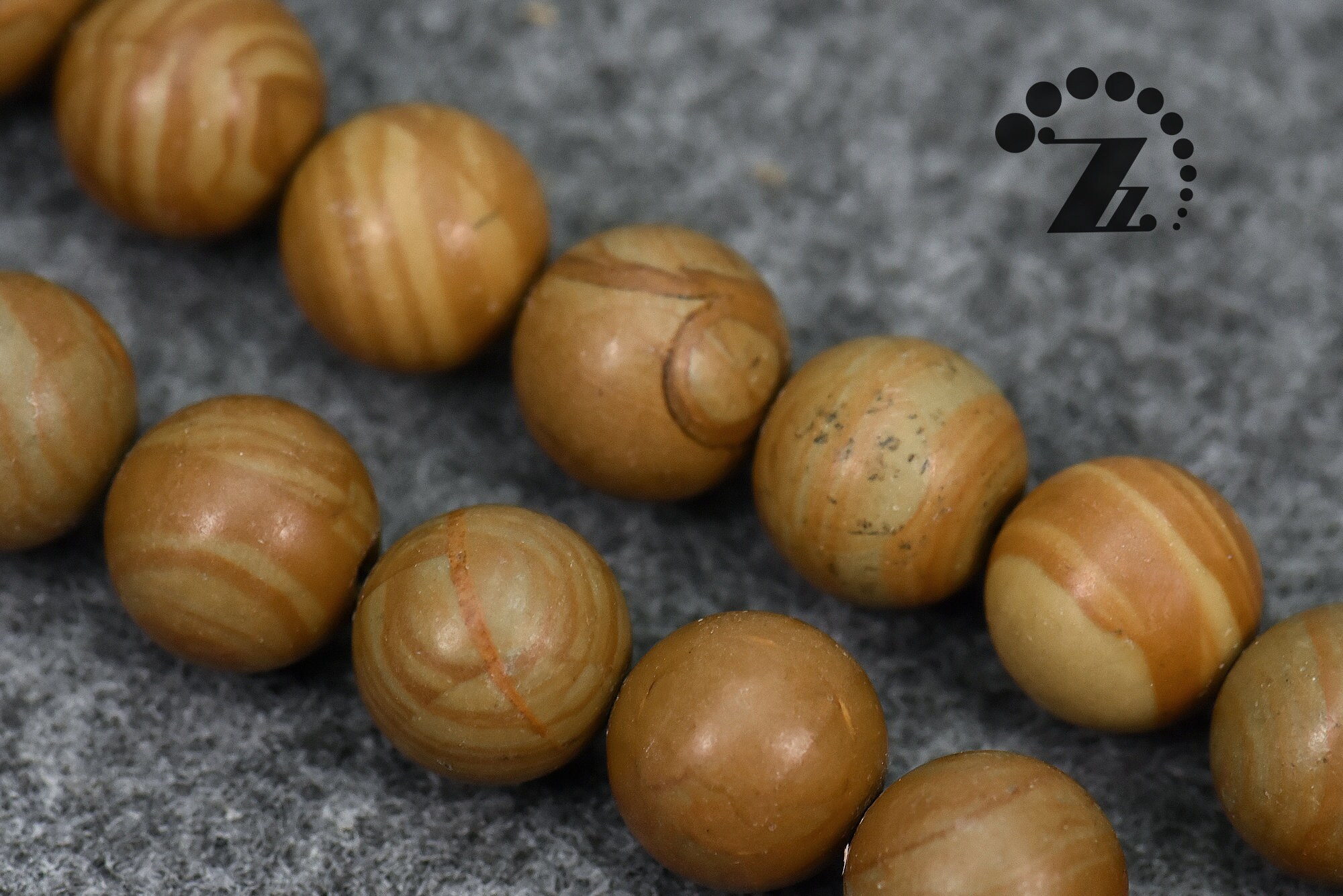 Wood Grain Jasper Smooth Round Beads Natural Gemstone 4mm Etsy