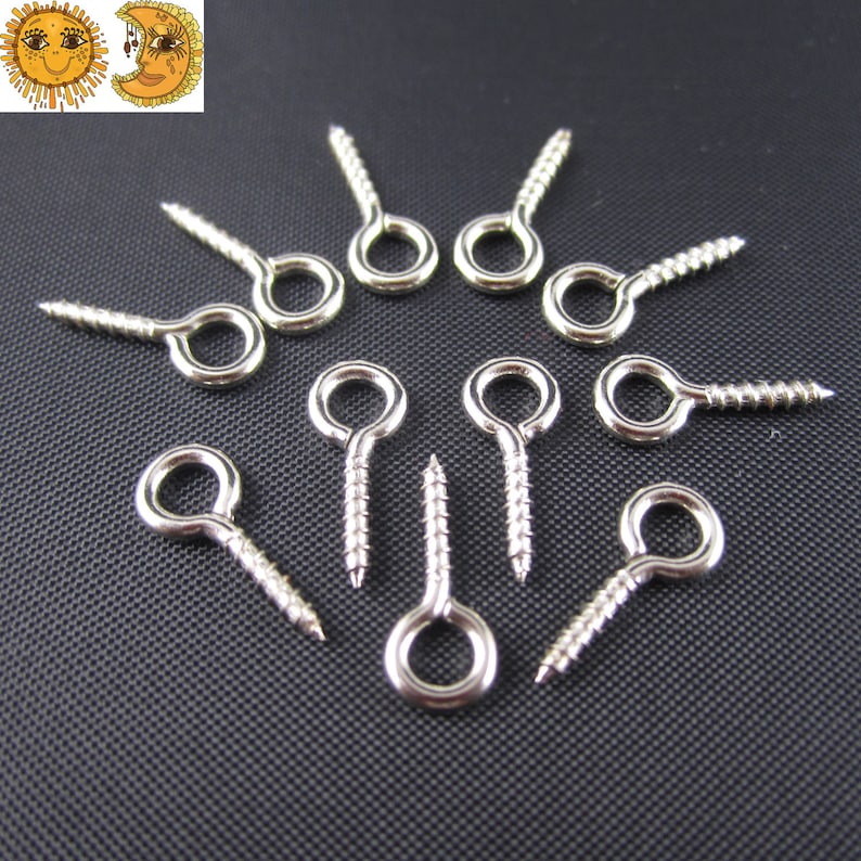 Metal Screw Eye Pins 8 mm x hoop 4 mm12 mm x hoop 5 mm for Etsy