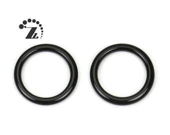 Black Onyx Donuts Loops beads, Onyx, 8mm 10mm 12mm 14mm 15mm 16mm 17mm 18mm 20mm 25mm 26mm 30mm 33mm 35mm 40mm 45mm, 10 pcs
