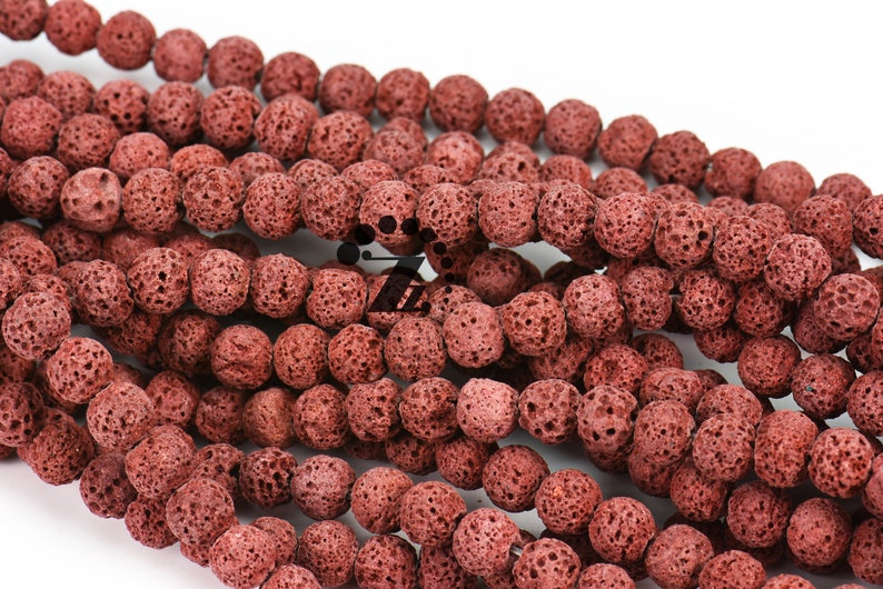 Lava,15 inch full strand Lava round beads,jacinth color 6mm 8mm 10mm 12mm for Choice