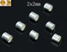 100 pcs Solid 925 Sterling Silver tube column cylinder bead Jewelry finding Silver finding Loose DIY bead Jewelry Making Wholesale 2x2mm 