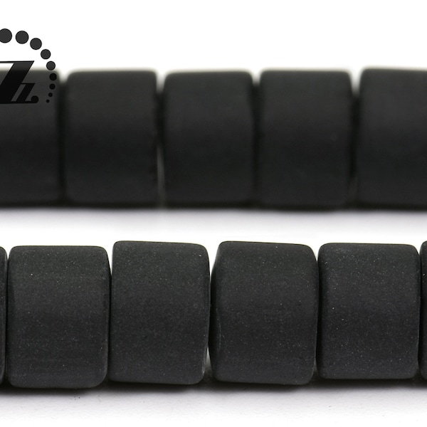 Black Onyx matte heishi spacer beads,Agate Beads,Gemtone,Natrual,Grade A,4x6mm,6x8mm for choice,15" full strand