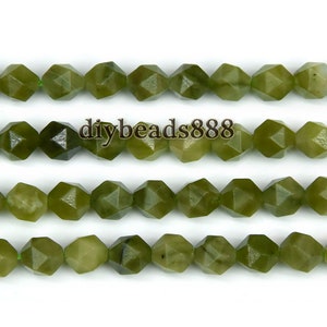 Chinese Jade,15&quot; full strand Chinese Jade Faceted Star Cut round bead,Diamond bead,nugget,gemstone bead,diy bead,6mm 8mm 10mm for Choice