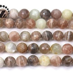 Orange Moonstone faceted(128 faces) round beads,Multicolor Moonstone,gemstone,diy,jewelry making,8mm 10mm 12mm,15&quot; full strand