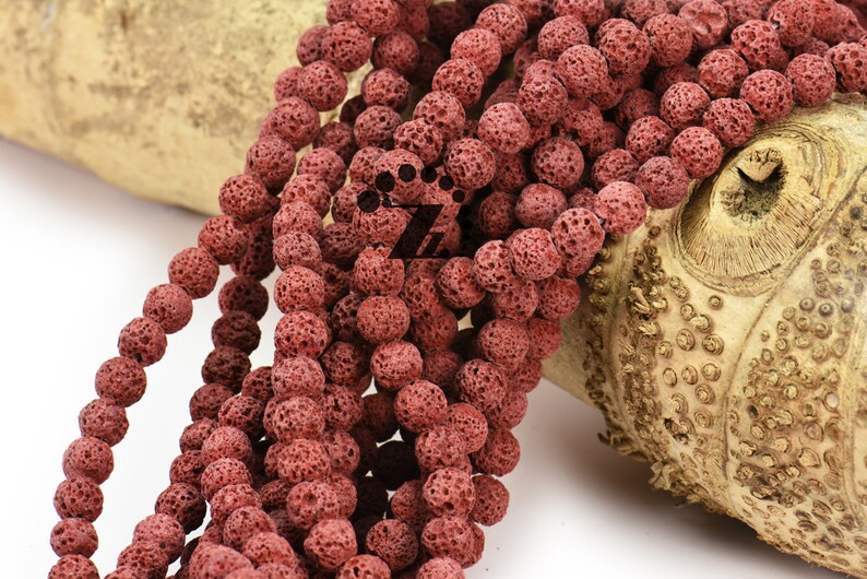 Lava,15 inch full strand Lava round beads,jacinth color 6mm 8mm 10mm 12mm for Choice