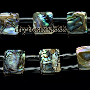 Abalone shell smooth flat rectangle,oblong shape beads,rainbow abalone,paua shell,sea shell,shell,natural, double drilled,13x18mm,20 pcs