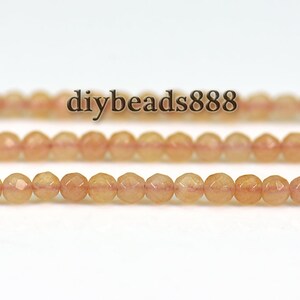Aventurine ,15 inch strand of natural Red Aventurine faceted round beads 2mm 3mm for Choice