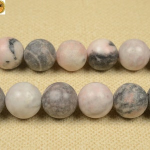 Zebra Jasper,15 inch full strand Pink Zebra Jasper smooth round beads 6mm 8mm 10mm 12mm for Choice