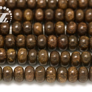 Bronzite smooth rondelle spacer beads,roundel bead,abacus bead,wheel bead,Natural,DIY beads,4x6mm 5x8mm 6x10mm for choice,15&quot; full strand