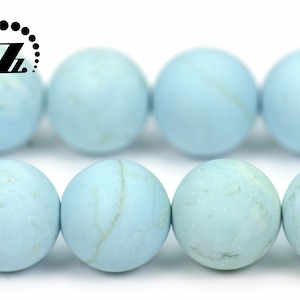 Blue Turquoise Matte Round beads,round beads,gemstone beads,diy beads,4mm 6mm 8mm 10mm for Choice,15 inch full strand