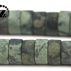 Kambaba jasper, Matte Heishi spacer beads,Natural,Gemstone,2x4mm 3x6mm for choice,15&quot; full strand
