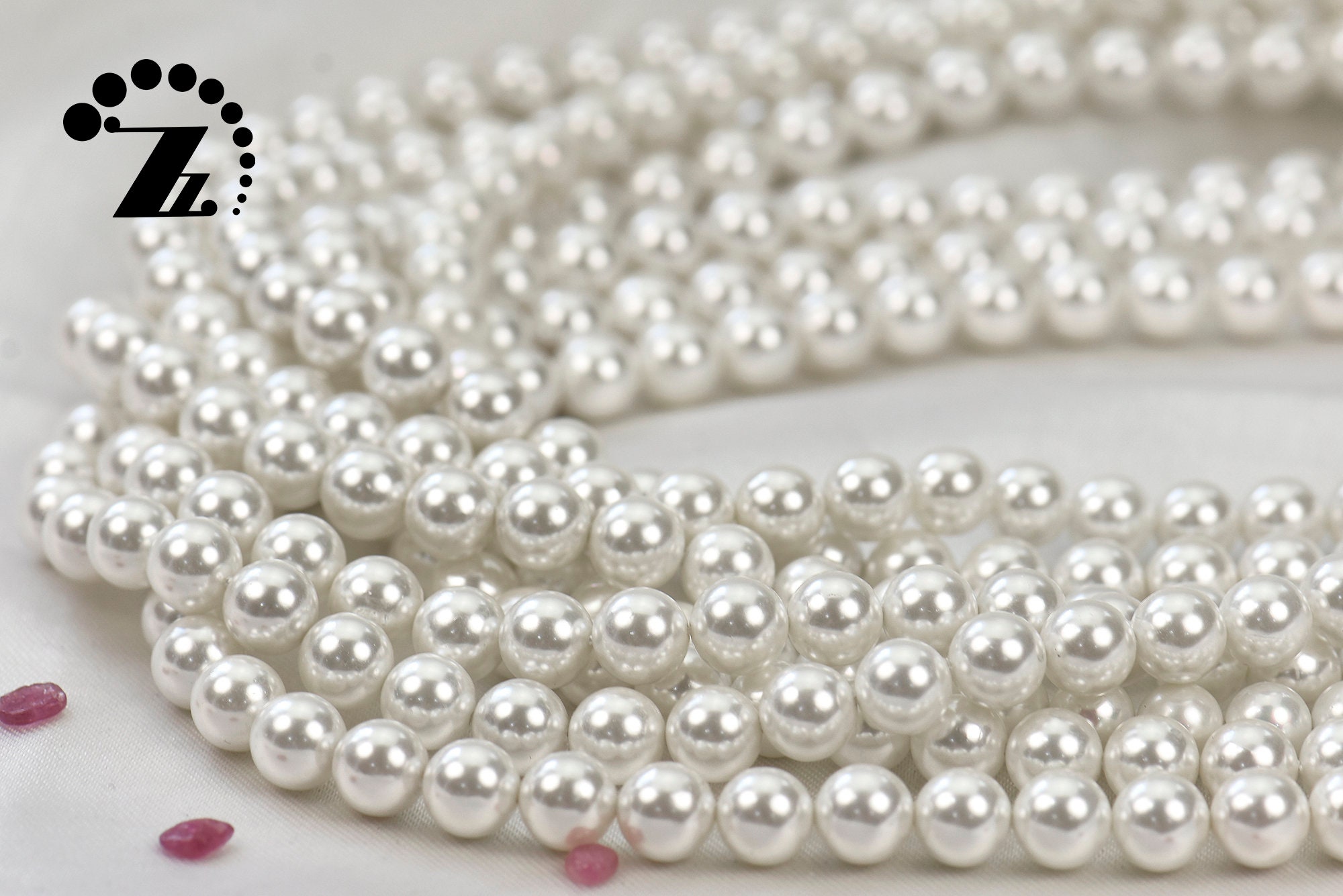 Shell Pearl Round Shell Pearl Smooth Round Beads,white Shell Pearls Beads,natural,diy ...