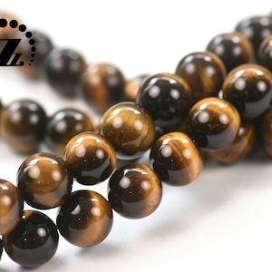 Yellow Tiger Eye smooth round bead,Tiger Eyes,natural,gemstone,Grade A,Size:4mm 6mm 8mm 10mm 12mm for choice,15&quot; full strand