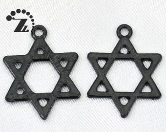 Alliage Charm,Hexagram Charms,Star Charms pendentif,Six-star Charms,Alloy Charm findings,findings,Charm Connector,Jewelry charms,19x25mm,10 pcs
