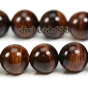 Red Tiger Eye smooth round beads,Tiger Eyes,natural,gemstone,diy beads,jewelry making,loose beads,6mm 8mm 10mm for choice,15&quot; full strand
