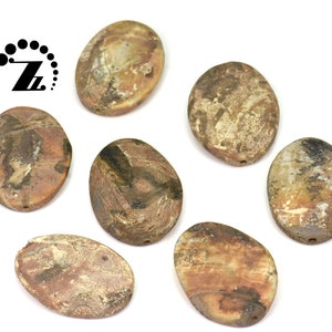 Chinese Agate flat oval Pendant,Oval Shaped Pendant,Frosted Agate bead,jewelry making,Gemstone Pendant,DIY Beads,5x40x50mm,3~4pc