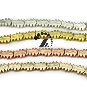 Hematite, 15&quot; full strand genuine Hematite Beads,smooth electroplating Fishbone beads,silver,gold,rose gold,bronze for Choice