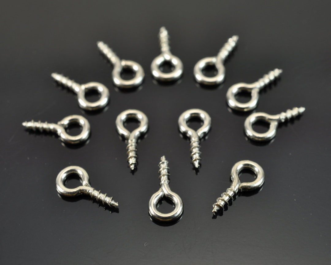 Metal Screw Eye Pins ,8 Mm X Hoop 4 Mm,12 Mm X Hoop 5 Mm for Choice Etsy