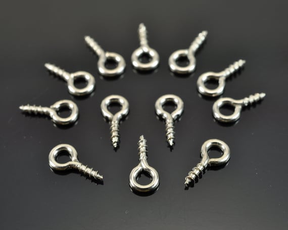 Metal  Screw  Eye Pins ,8 mm x hoop 4 mm,12 mm x hoop 5 mm for choice