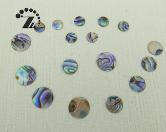 Abalone shell Smooth Thin Slices,Rainbow Abalone,Sea Shell,Shell Bead,Natural,DIY Beads,4mm 6mm 8mm 10mm 12mm 14mm For Choice