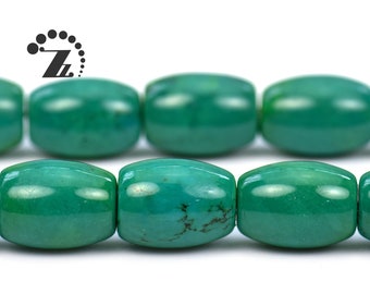 Light Blue Gemstone Beads Focal Statement Beads Barrel Drum Beads 4 Pieces Extra Large Magnesite Beads in Turquoise Blue 39mm x 25mm