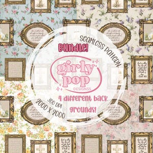 Christian Floral Seamless Pattern Bundle (Digital Download)