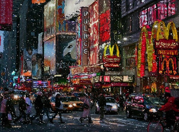 QUITEDEW Paint by Numbers for Adults Beginner,Times Square ,Landscape  Street Scenery,Manhattan City Night View 16 x 20 Inch - Yahoo Shopping