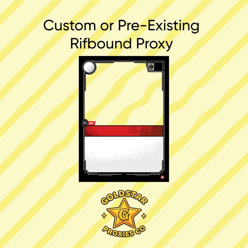 Gold Riftbound Custom Riftbound Proxy - Etsy