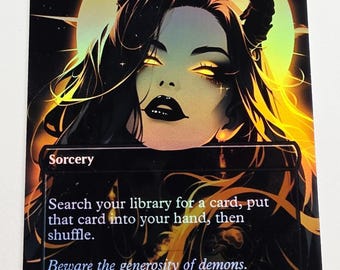 Demonic Tutor Custom Proxy (Holo)