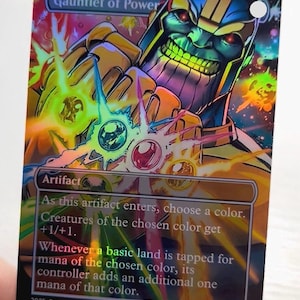 Rękawica Mocy | Karta testowa z alternatywną grafiką | TCG Custom Proxy | Holograficzne wykończenie