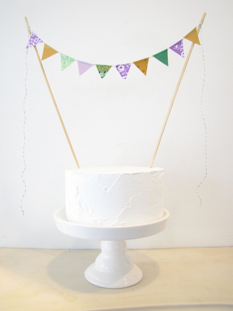 Mardi Gras Cake Topper New Orleans Wedding Banner Purple Etsy