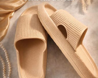 Boiko Linen Slippers | Women's Lightweight Breathable House Shoes