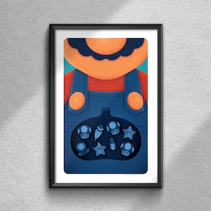 Red Plumber - Poster Art Print