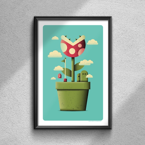 Potted Piranha - Poster Art Print
