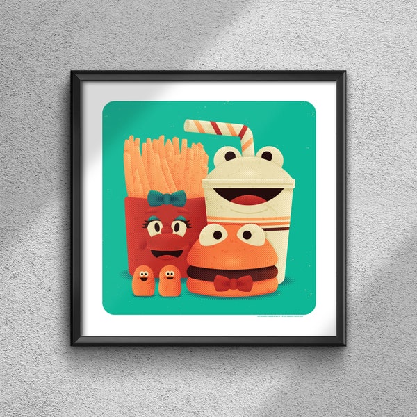 The Happiest Meal - Poster Art Print