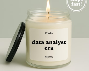 Data Analyst Candle Personalized Gift for Tech Lovers