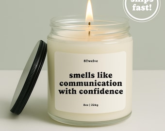 Therapist Candle Communication Confidence Gift