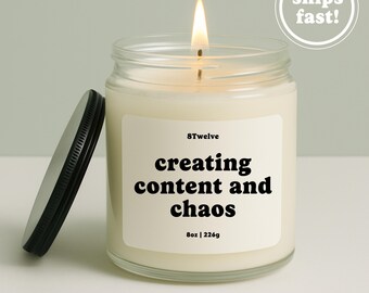 Marketing Candle Personalized Gift for Social Media Managers