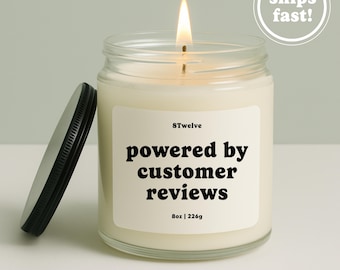 Entrepreneur Candle Powered by Customer Reviews Gift