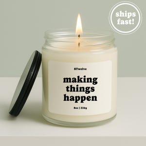 Project Manager Candle Making Things Happen Gift