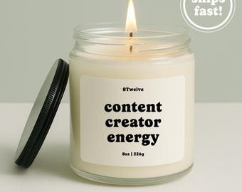 Marketing Candle Content Creator Energy Gift for Managers